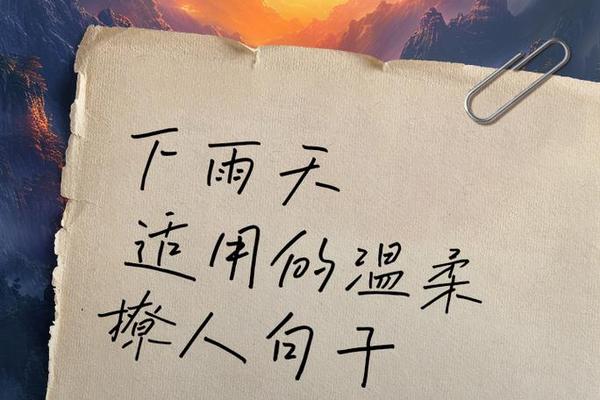 下雨时你的温柔